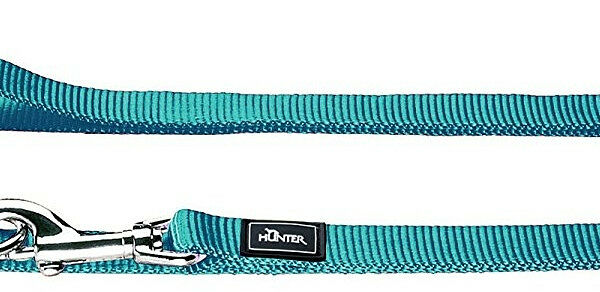 Hunter поводок-перестежка нейлоновый 15 мм х 200 см, Бирюзовый