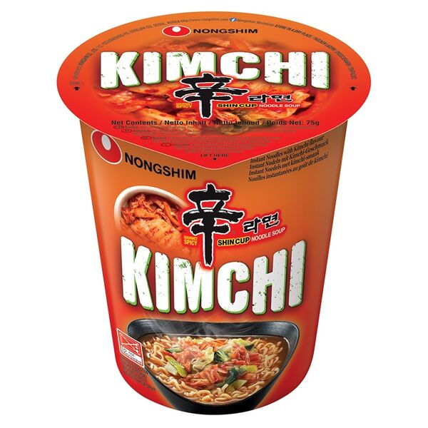 Лапша быстрого приготовления Nongshim Кимчи Рамен 75 г, Республика Корея