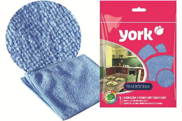 Салфетка хозяйственная York традиционная микрофибра 30x30 см
