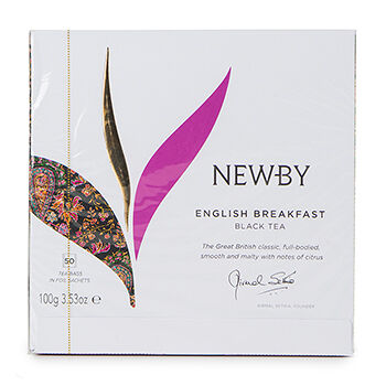 Чай черный Newby Английский завтрак черный 50х2 г, Индия