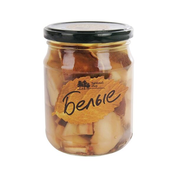 Грибы белые маринованные Кедровый бор резаные