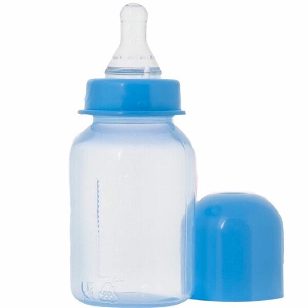 Бутылочка цветная с силиконовой соской