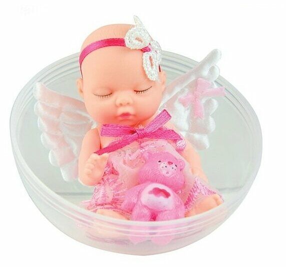 Мини-пупсик-ангелок в шаре с мишкой 1 TOY, Т14147