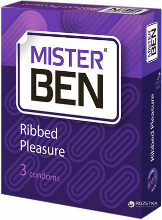 MISTER BEN презервативы ребристые № 3 шт