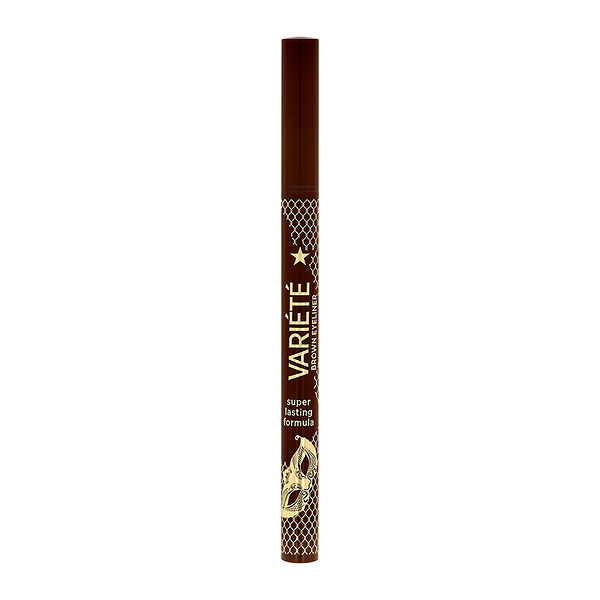 Подводка для глаз `EVELINE` `VARIETE` BROWN EYELINER с аппликатором тон коричневый 6 г