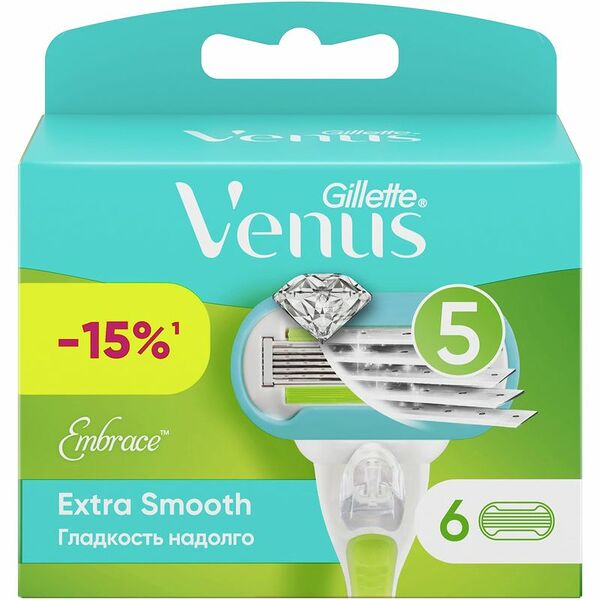 Сменные кассеты для бритья Gillette Venus Embrace 6 шт