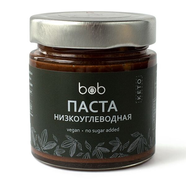 Паста шоколадно-фундучная BOB низкоуглеводная ООО Боб