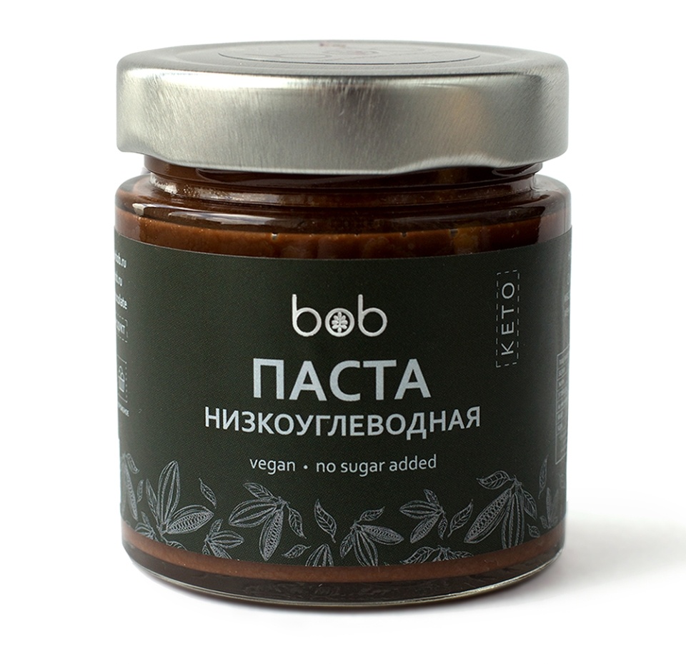 

Паста Bob шоколадно-фундучная низкоуглеводная 200 г