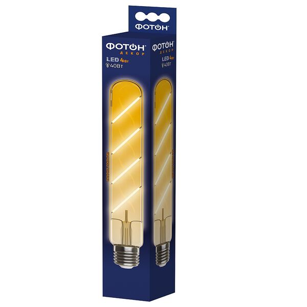 Лампа филаментная ФОТОН Декор, 4 Вт, E27, 2200К