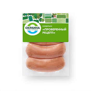 Сардельки «Проверенный рецепт», «Окраина», Россия