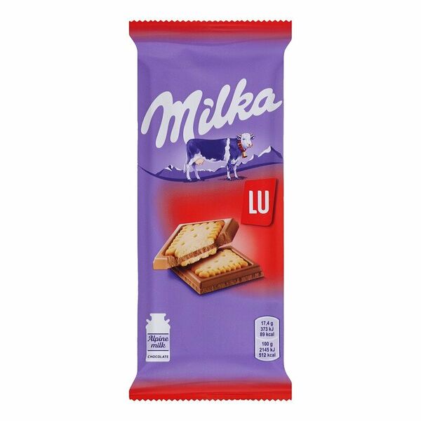 Шоколад Milka молочный Лу