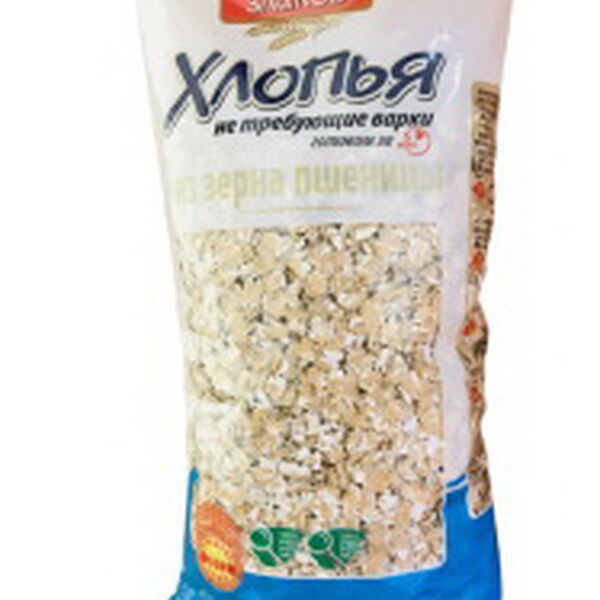 Хлопья из зерна пшеницы  НТВ  вес 400 гр. Сморгоньский КХП