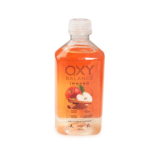 Напиток безалкогольный Oxy balance Иммуно негазированный яблоко-корица 400мл Россия