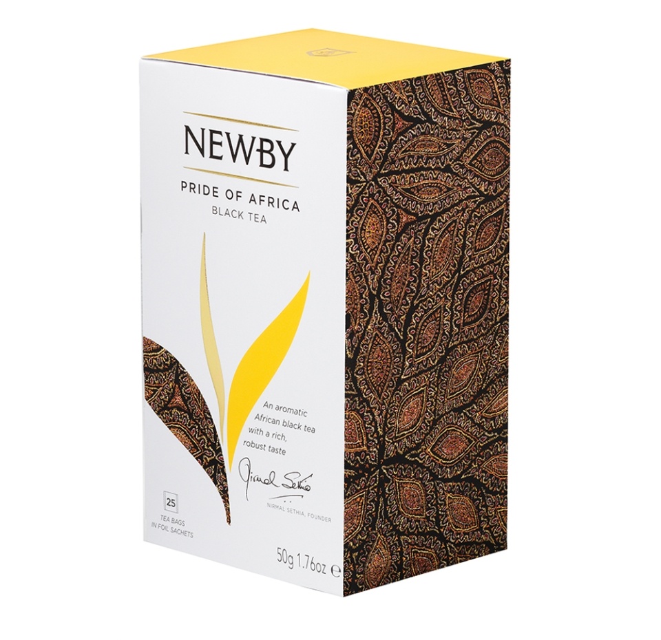 

Чай черный Newby Pride of Africa в пакетиках, 25 шт. 50 г