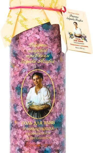 Соль для ванн Рецепты бабушки Агафьи Боярышник и шиповник 800г