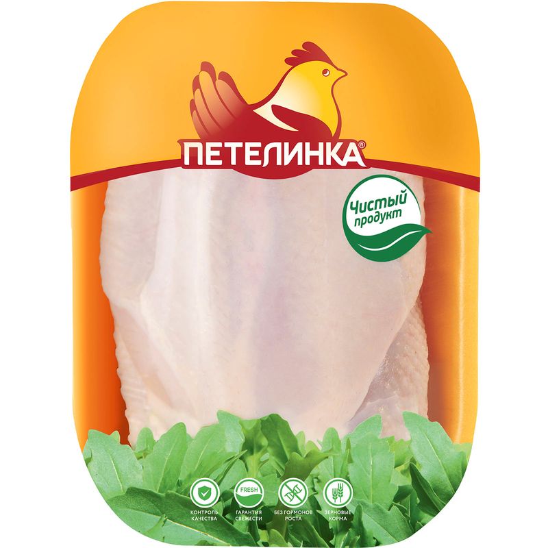 

Грудка куриная Петелинка с кожей охлажденная вес