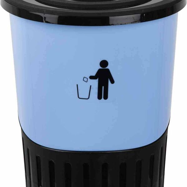 Ведро для мусора Style с педалью цвет: голубой, 14 л