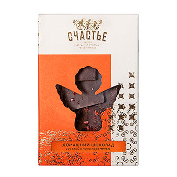 Шоколад горький 70% карамель-чили Веган Счастье