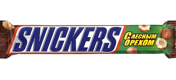 Батончик шоколадный Snickers с лесным орехом