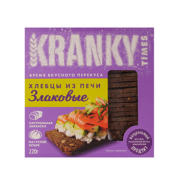 Хлебцы Kranky злаковые 220г, Россия