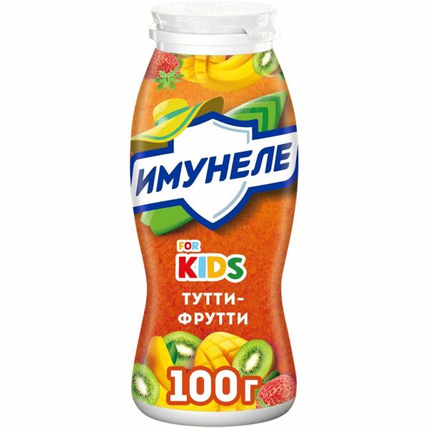 Напиток кисломолочный Имунеле For Kids вкус Тутти-Фрутти 1,5%