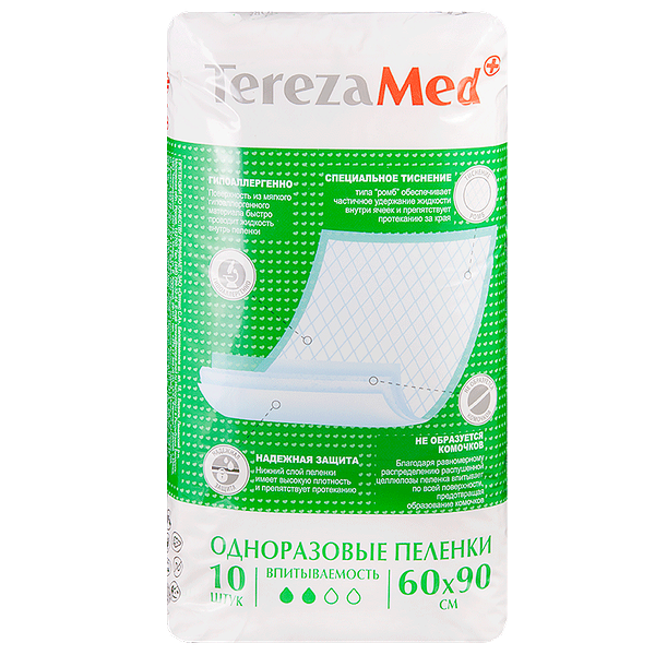 ТерезаМед Нормал Пеленка одноразовая 60х90см
