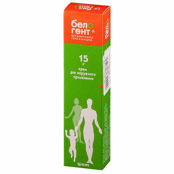 Белогент крем 15 г