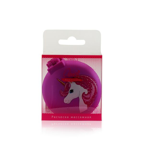 Расческа массажная Ameli , круглая , soft-touch