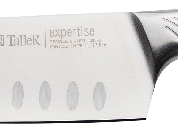 Нож сантоку TalleR Expertise Steel 18см, нержавеющая сталь