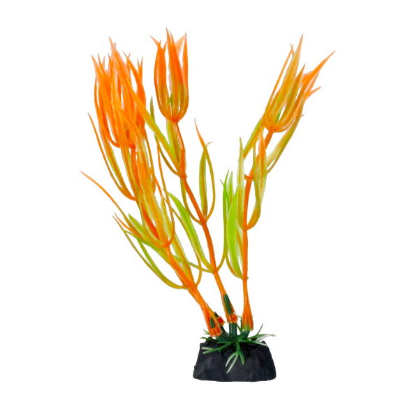 HOMEFISH Таксодий красный растение для аквариума пластиковое с грузом 12см