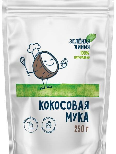 Мука Зеленая Линия Кокосовая 250г