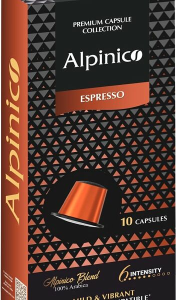 Кофe в капсулах Alpinico Espresso 100% Аpaбика 10шт