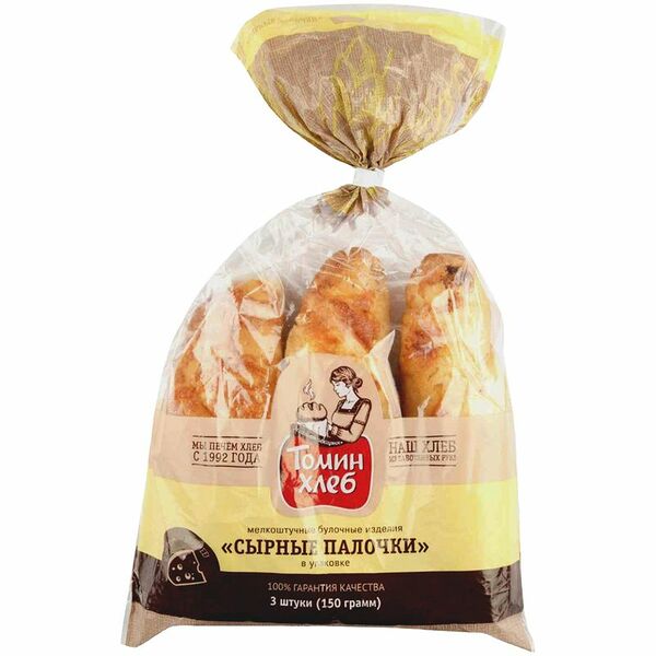 Палочка Томин Хлеб сырная, 3х50 г