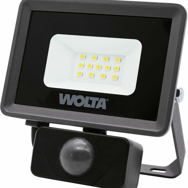 Светодиодный прожектор Wolta WFL-10W/06S 10Вт 5700K IP65 900 Лм с датчиком