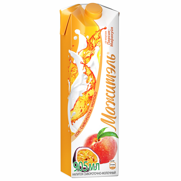 Напиток сывороточно-молочный Мажитэль Персик-Маракуйя, 0.05%