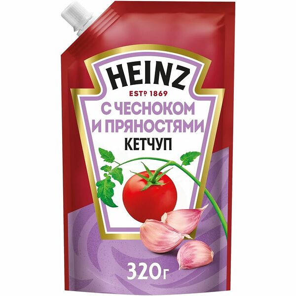 Кетчуп Heinz с чесноком и пряностями