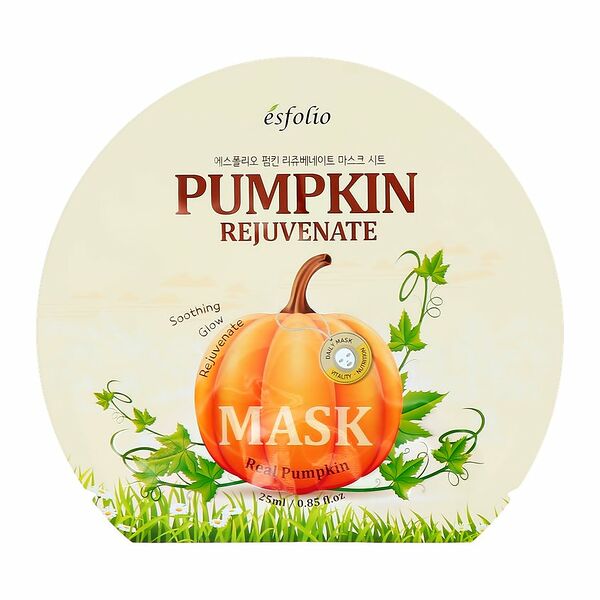 Маска для лица омолаживающая Esfolio Real Pumpkin с экстрактом тыквы 25 мл