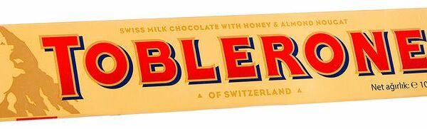 Шоколад молочный Toblerone швейцарский с медово-миндальной нугой 100г