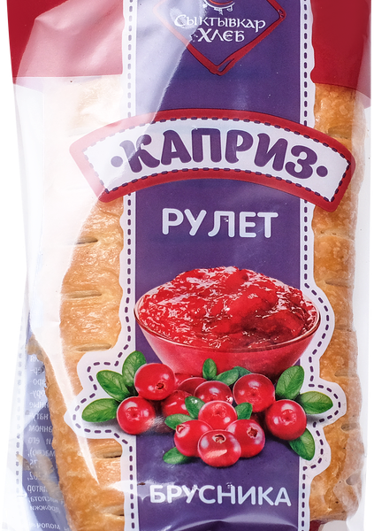 Изделия слоеные СЫКТЫВКАРХЛЕБ Каприз рулет с конфитюром