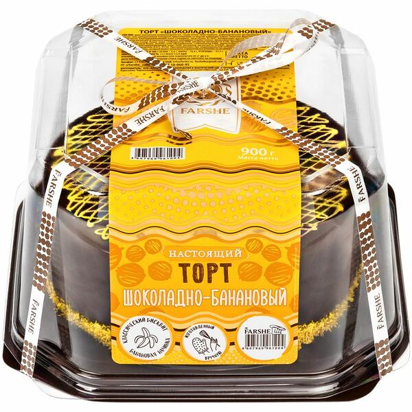 Торт Farshe шоколадно-банановый, 900г