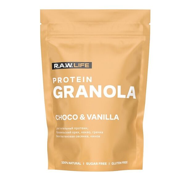 Гранола R.A.W. LIFE Шоколад ваниль, 220г