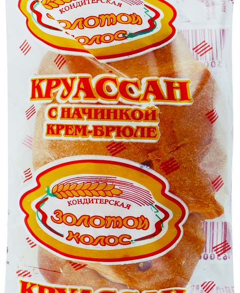 Круассан Золотой Колос с начинкой крем-брюле