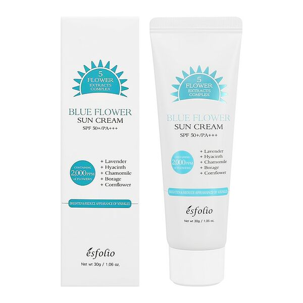 Крем для лица Esfolio Blue flower Sun SPF 50+ солнцезащитный увлажняющий 30 г