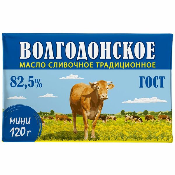 Масло сливочное Волгодонское Традиционное 82.5%