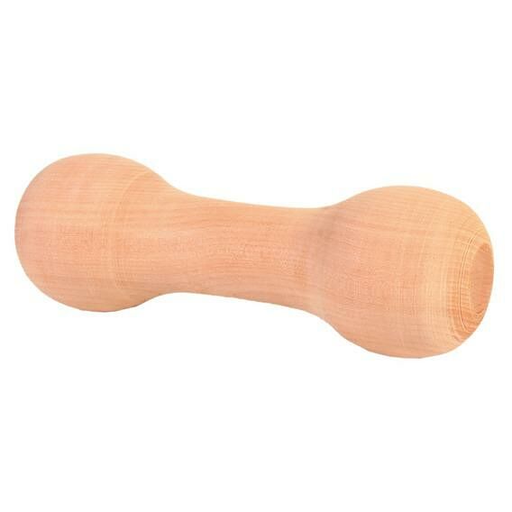 Trixie игрушка Деревянная гантель закругленная для собак