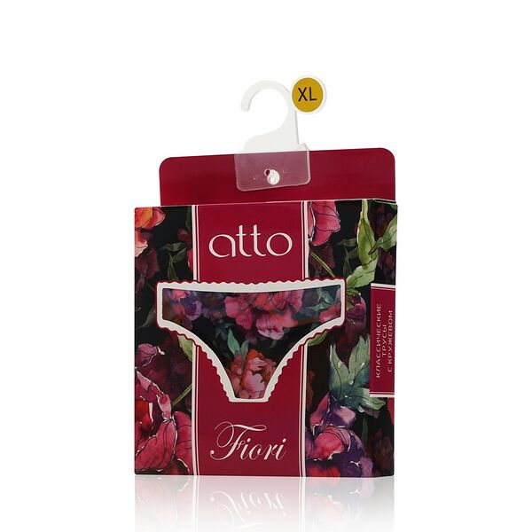 Женские трусы Atto Fiori, Фиолетовые пионы, XL