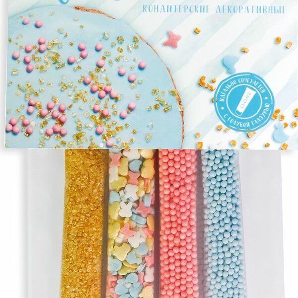 Посыпки кондитерские Парфэ Декор Голубой микс