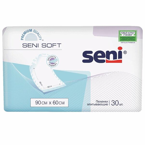 Пеленки впитывающие Seni Seni Soft 90 х 60 см 30 шт