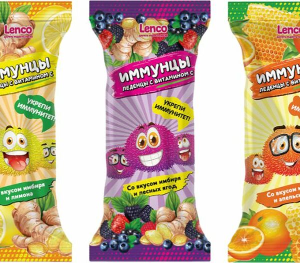 Карамель Lenco Иммунцы леденцовая 14г в ассортименте