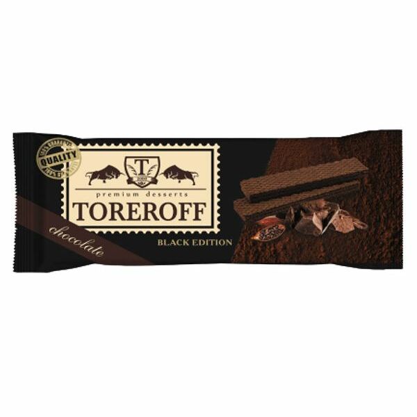 Вафли Toreroff Black Edition шоколадные, 160г